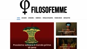 What Filosofemme.it website looked like in 2020 (3 years ago)