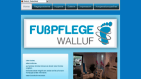 What Fusspflege-walluf.de website looked like in 2020 (3 years ago)