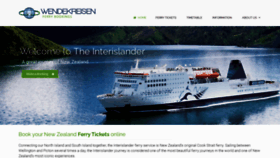 What Ferrynewzealand.com website looked like in 2020 (3 years ago)
