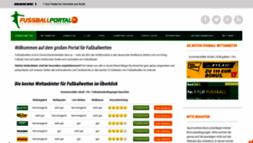 What Fussballportal.de website looked like in 2020 (3 years ago)