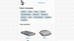 What Fabric-calculator.com website looked like in 2020 (3 years ago)