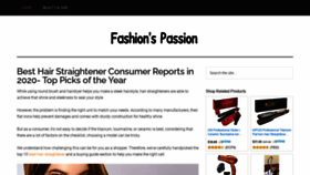 What Fashionspassion.com website looked like in 2020 (3 years ago)
