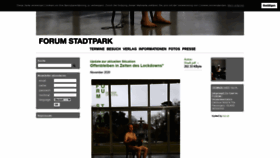 What Forumstadtpark.at website looked like in 2020 (3 years ago)