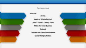 What Fearlesss.co.uk website looked like in 2020 (3 years ago)