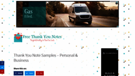 What Freethankyounotes.com website looked like in 2020 (3 years ago)