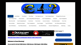 What Forexdirectory.jimdo.com website looked like in 2020 (3 years ago)