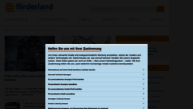 What Foerderland.de website looked like in 2020 (3 years ago)