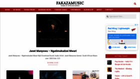 What Fakazamusic.co.za website looked like in 2020 (3 years ago)
