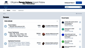 What Forum.subaru.pl website looked like in 2020 (3 years ago)
