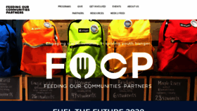 What Feedingourcommunitiespartners.org website looked like in 2020 (3 years ago)