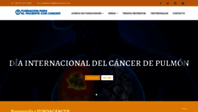 What Fundacancer.com website looked like in 2020 (3 years ago)