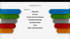 What Flappybirds.co.uk website looked like in 2020 (3 years ago)