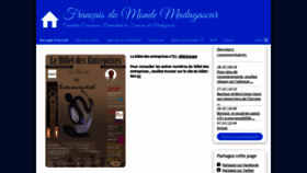 What Francaisdumonde-madagascar.com website looked like in 2020 (3 years ago)