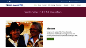 What Feathouston.org website looked like in 2020 (3 years ago)