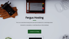 What Fergushosting.com website looked like in 2020 (3 years ago)