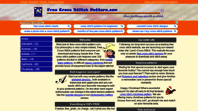 What Free-cross-stitch-pattern.com website looked like in 2020 (3 years ago)