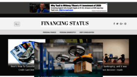 What Financingstatus.com website looked like in 2020 (3 years ago)