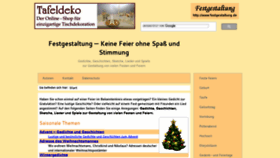 What Festgestaltung.de website looked like in 2020 (3 years ago)