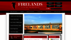 What Firelandsschools.org website looked like in 2020 (3 years ago)