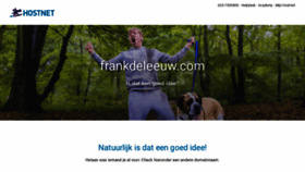 What Frankdeleeuw.com website looked like in 2020 (3 years ago)