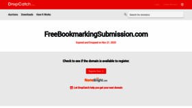 What Freebookmarkingsubmission.com website looked like in 2020 (3 years ago)