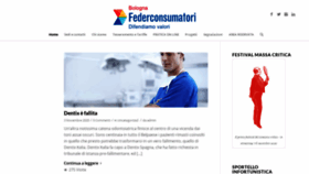 What Federconsumatoribologna.it website looked like in 2020 (3 years ago)