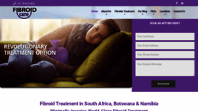 What Fibroidcare.co.za website looked like in 2020 (3 years ago)