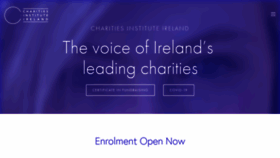 What Fundraisingireland.ie website looked like in 2020 (3 years ago)