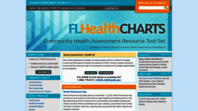 What Flhealthcharts.com website looked like in 2020 (3 years ago)