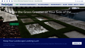 What Foreverlawncharlotte.com website looked like in 2020 (3 years ago)