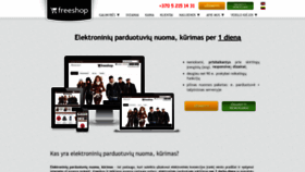 What Freeshop.lt website looked like in 2020 (3 years ago)