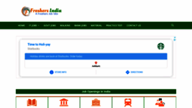 What Freshersindia.in website looked like in 2020 (3 years ago)