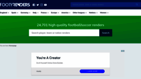 What Footyrenders.com website looked like in 2020 (3 years ago)