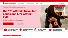 What Familyandfriends-railcard.co.uk website looked like in 2020 (3 years ago)