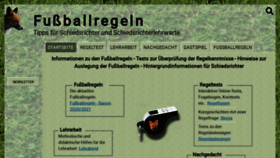 What Fussballregeln.info website looked like in 2020 (3 years ago)