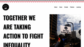 What Fightinequality.org website looked like in 2020 (3 years ago)
