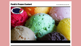 What Feniksfrozencustard.com website looked like in 2020 (3 years ago)