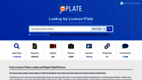 What Findbyplate.com website looked like in 2020 (3 years ago)