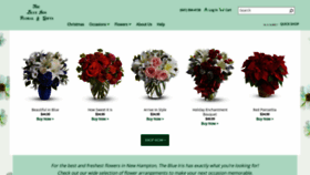 What Flowerstheblueiris.com website looked like in 2020 (3 years ago)