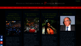 What Festivaldepoesiademedellin.org website looked like in 2020 (3 years ago)