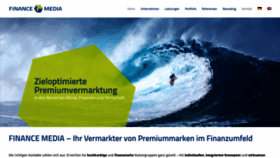 What Finance-media.de website looked like in 2020 (3 years ago)