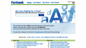 What Fontseek.com website looked like in 2020 (3 years ago)