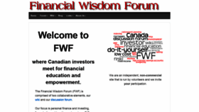 What Financialwisdomforum.org website looked like in 2020 (3 years ago)