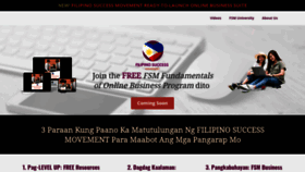 What Filipinosuccess.com website looked like in 2020 (3 years ago)