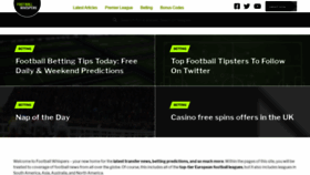 What Footballwhispers.com website looked like in 2020 (3 years ago)