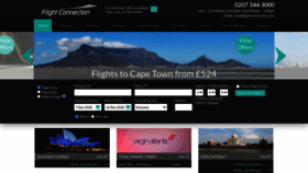 What Flightconnection.com website looked like in 2020 (3 years ago)