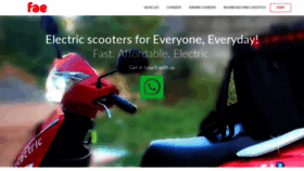 What Faebikes.com website looked like in 2020 (3 years ago)