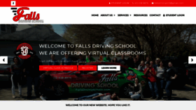 What Fallsdrivingschool.com website looked like in 2020 (3 years ago)