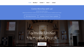 What Farmvilleumc.org website looked like in 2020 (3 years ago)