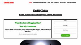 What Findmytricks.com website looked like in 2020 (3 years ago)